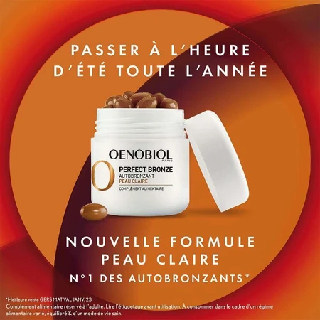 Oenobiol Perfect Bronze Self-Tanning Clear Skin 30 капсул: цены и характеристики