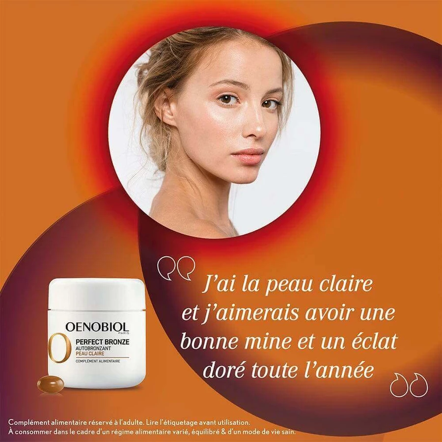 Oenobiol Perfect Bronze Self-Tanning Clear Skin 30 капсул: цены и характеристики