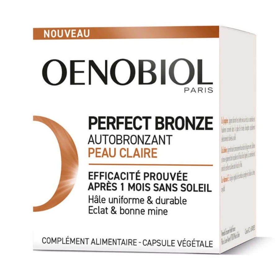 Oenobiol Perfect Bronze Self-Tanning Clear Skin 30 капсул: цены и характеристики