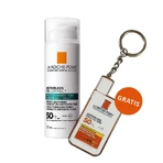 La Roche-Posay Anthelios Oil Correct, гель-захисний крем для обличчя, чутлива, комбінована та жирна шкіра, SPF 50+, 50 мл + брелок безкоштовно: ціни та характеристики
