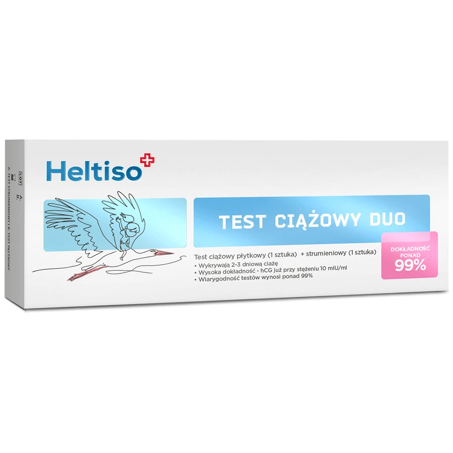Heltiso Duo, тест на беременность, тромбоциты, 1 шт + потоковый тест, 1 шт: цены и характеристики
