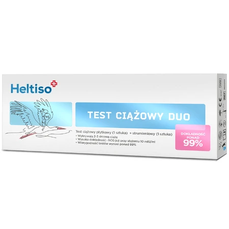 Heltiso Duo, тест на беременность, тромбоциты, 1 шт + потоковый тест, 1 шт: цены и характеристики