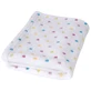 Ковдра з мікрофібри BabyMatex, Milly, 75 см x 100 см, біла з кольоровими крапками