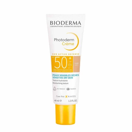 Биодерма Фотодерма Легкий тонирующий крем SPF50+ для сухой чувствительной кожи 40 мл: цены и характеристики