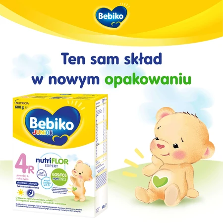 Набір Bebiko Junior 4R Nutriflor Expert, поживна молочна суміш з рисовою кашею, від 2 років, 3 х 600 г + Boon, пляшечка з соломинкою Swig, 265 мл безкоштовно: ціни та характеристики