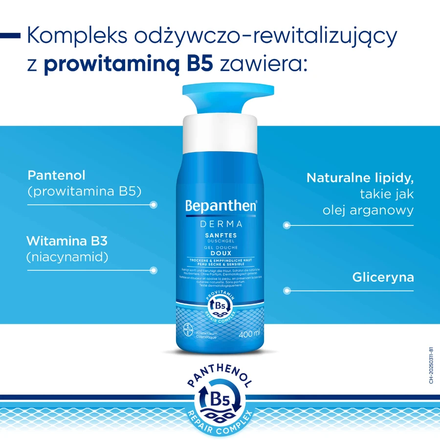 Bepanthen Derma, гель для душу, 400 мл: ціни та характеристики