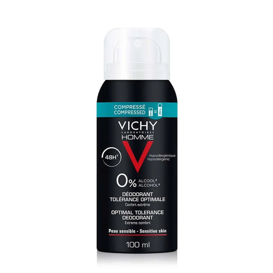 Дезодорант-спрей-таблетки Vichy Оптимальна переносимість 48 годин Чутлива шкіра 100 мл: ціни та характеристики