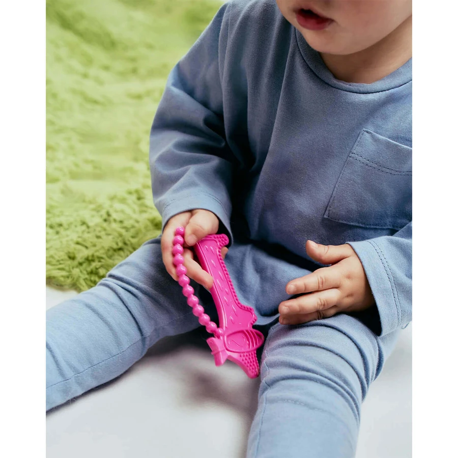 Luu Kids, сенсорний прорізувач, собачка Луї, рожевий, після 4 місяців, 1 штука: ціни та характеристики