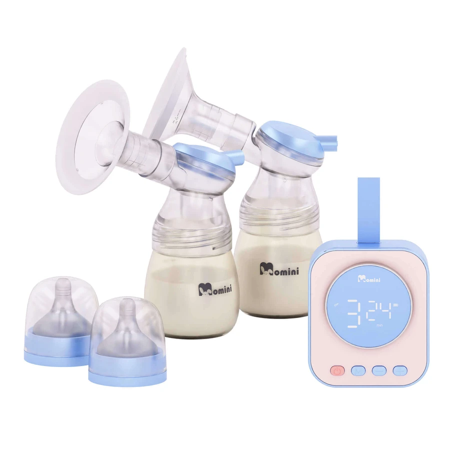 Momini TwinPump, електронний молоковідсмоктувач, подвійний, 4-фазний: ціни та характеристики