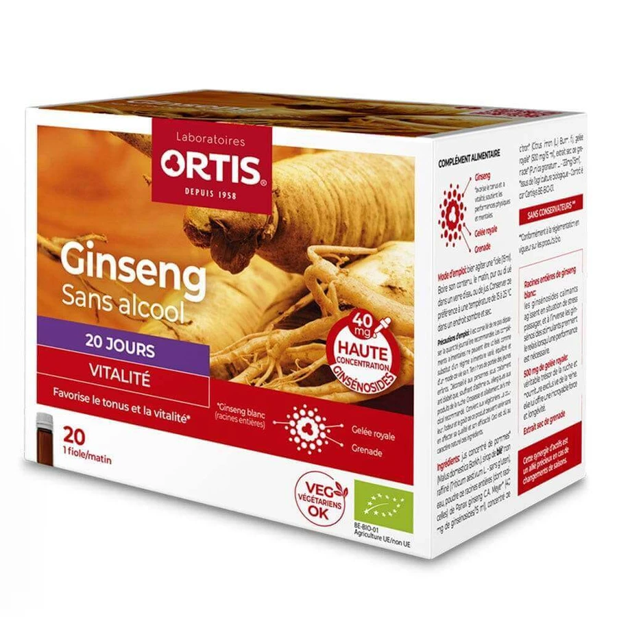 Ortis Ginseng Vitality Bio 20 Shots 15 мл: ціни та характеристики