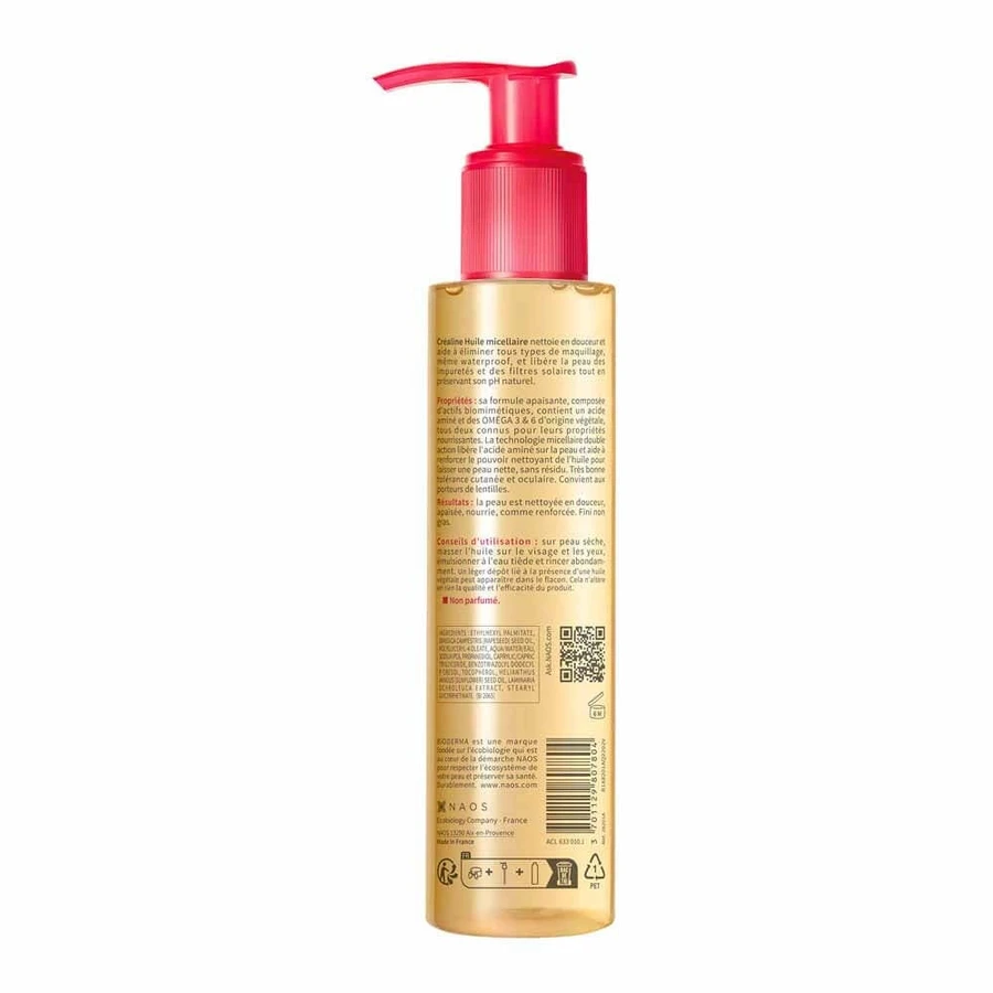 Міцелярна олія для чутливої шкіри обличчя та очей Bioderma Crealine Міцелярна олія для чутливої шкіри обличчя та очей 150 мл: ціни та характеристики