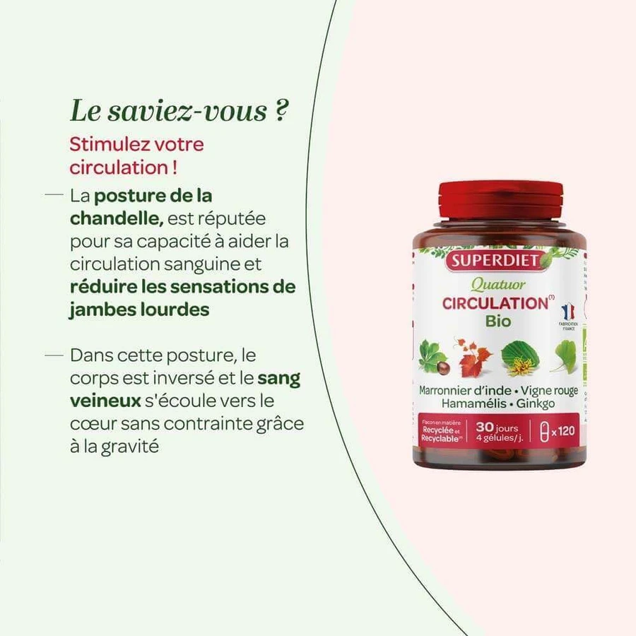 Superdiet Quatuor Circulation Red Vine 120 Capsules 120 Gélules: цены и характеристики