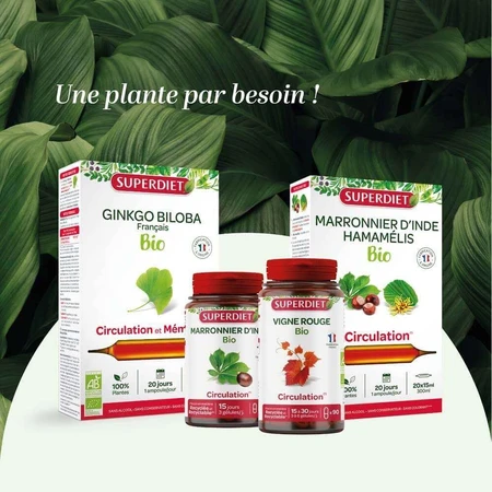Superdiet Quatuor Circulation Red Vine 120 Capsules 120 Gélules: цены и характеристики