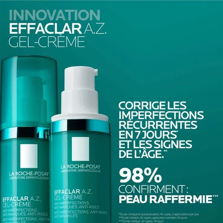La Roche-Posay Effaclar A.Z. Гель-крем проти недосконалостей шкіри 40 мл: ціни та характеристики