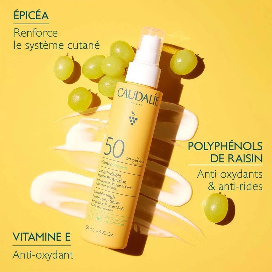 Caudalie Vinosun Солнцезащитный спрей Spf50 для лица и тела 150 мл: цены и характеристики