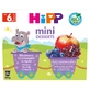 HiPP Mini Dessert Bio, яблоко, черника, гранат, после 6 месяцев, 4 х 100 г
