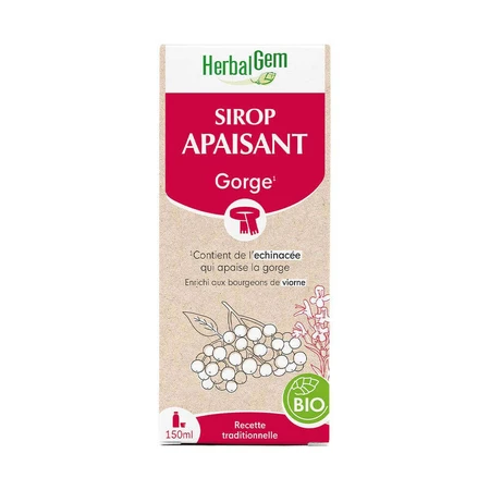 Herbalgem Органічний сироп для заспокоєння горла Herbalgem 150 мл: ціни та характеристики