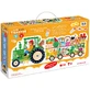 CzuCzu Moto Puzzle Трактор, пазл для детей, 2-3 года, 24 элемента