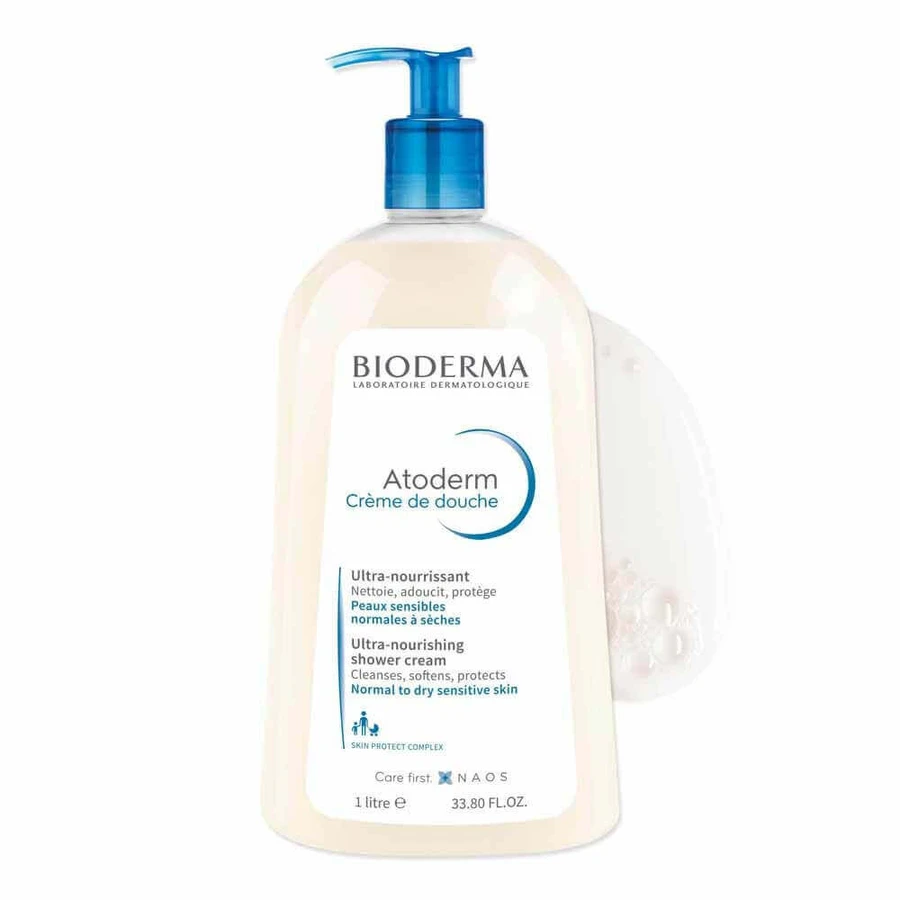 Bioderma Atoderm Ультра-живильний очищуючий крем для нормальної та сухої шкіри 1л: ціни та характеристики