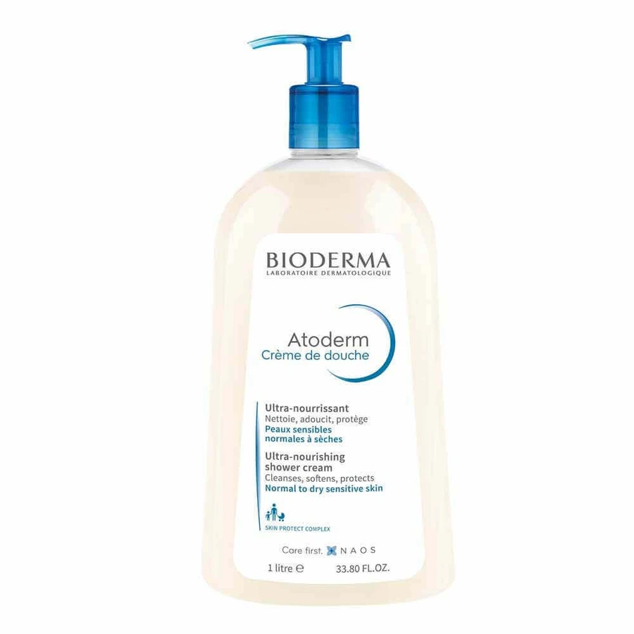 Bioderma Atoderm Ультра-живильний очищуючий крем для нормальної та сухої шкіри 1л: ціни та характеристики