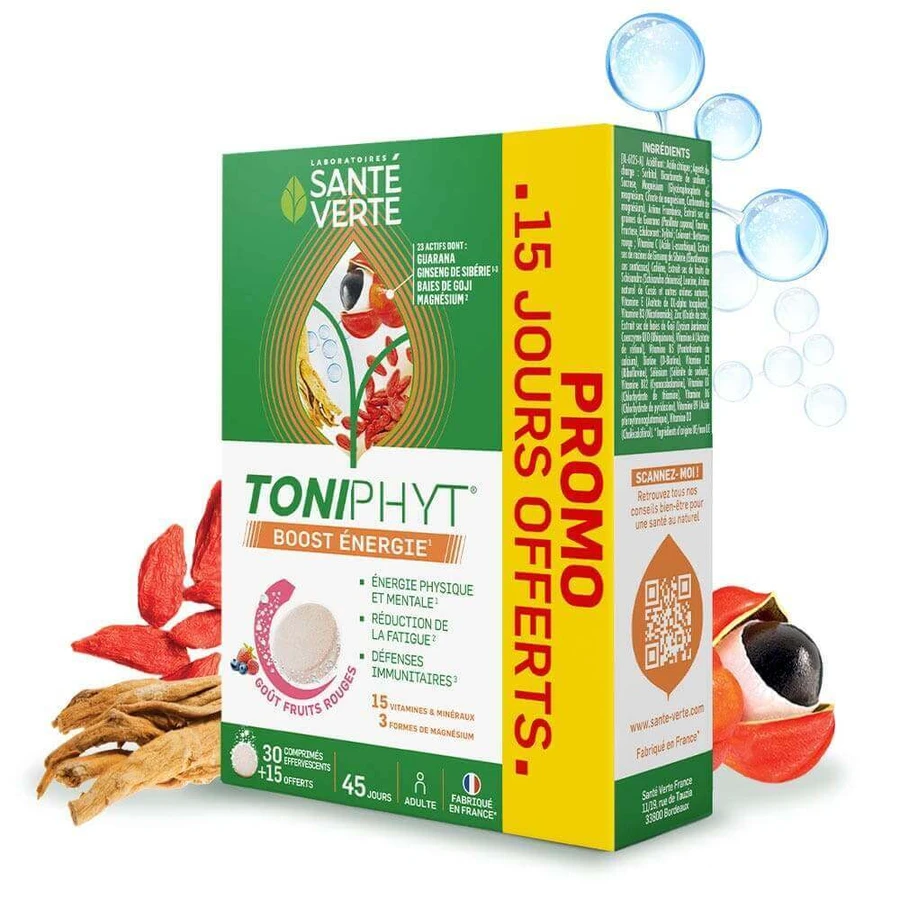 Sante Verte Toniphyt Boost Gout Fruit 30+15 таблеток: цены и характеристики