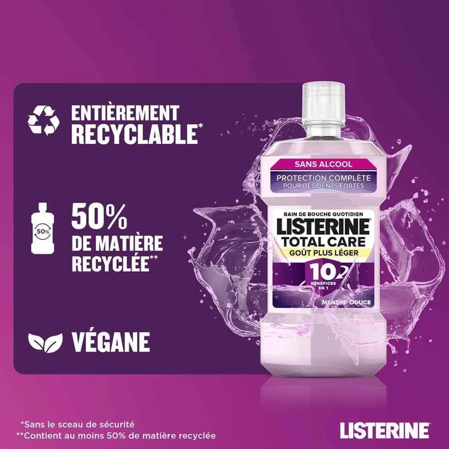 Listerine Total Care Ванна со вкусом сладкой мяты плюс 500 мл: цены и характеристики