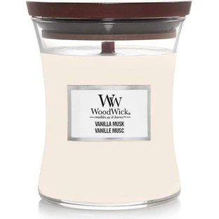 WoodWick Ванільно-мускусна середня свічка 1×275 г, ароматична свічка