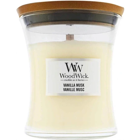 WoodWick Ванільно-мускусна середня свічка 1×275 г, ароматична свічка: ціни та характеристики