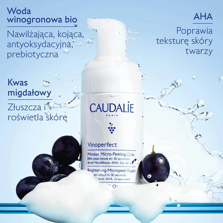 Caudalie Vinoperfect Bright Micropeel, піна для мікрошліфування, 100 мл: ціни та характеристики