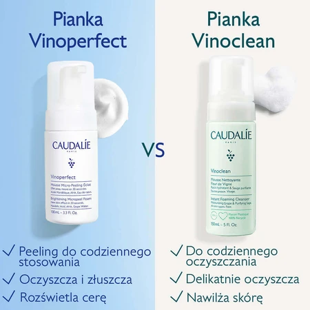 Caudalie Vinoperfect Bright Micropeel, піна для мікрошліфування, 100 мл: ціни та характеристики