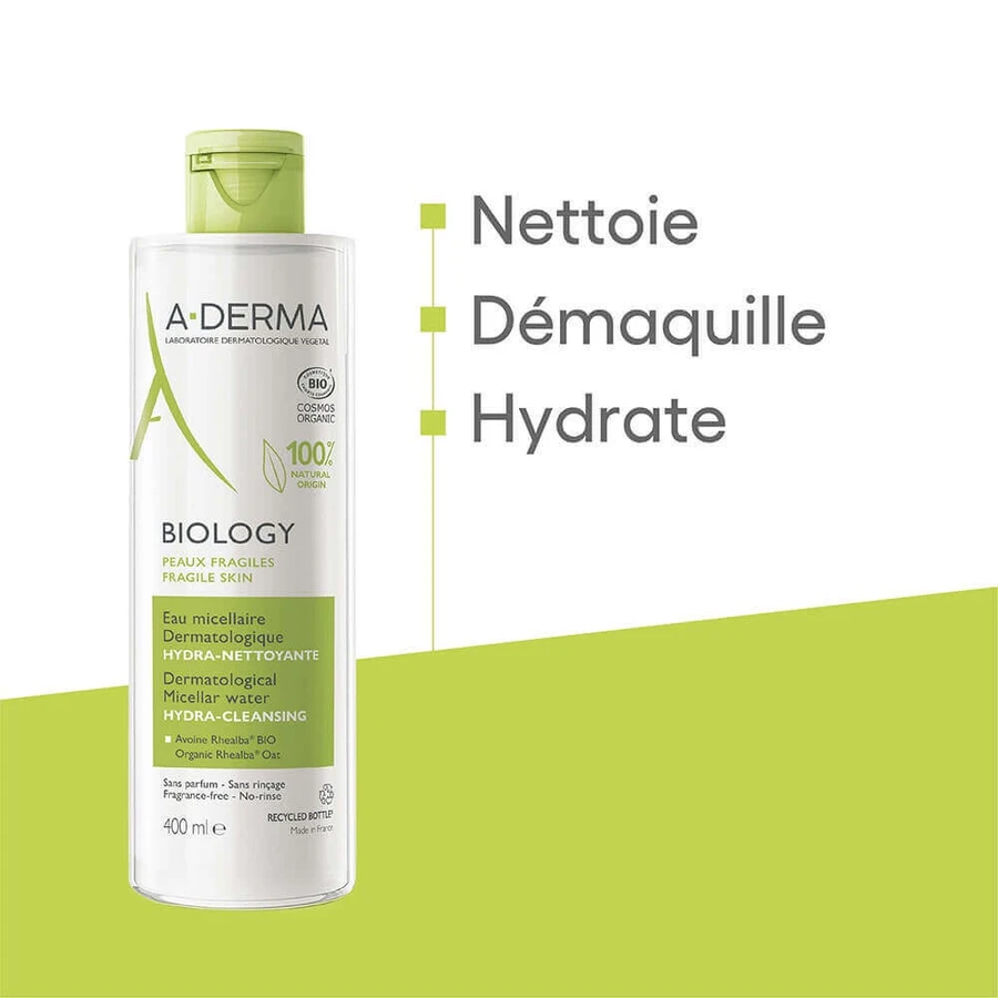 A-Derma Biology Organic hydra cleansing micellar water 400 ml: цены и характеристики