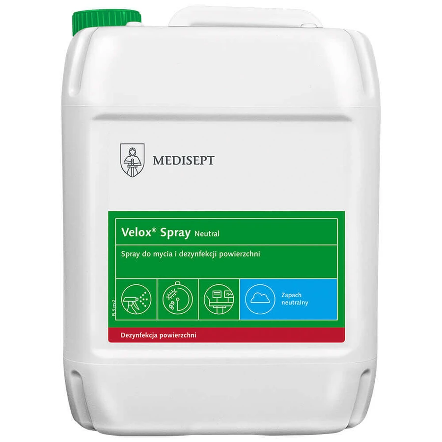 Medisept Velox Spray Neutral, спрей для очистки и дезинфекции поверхностей, 5 л: цены и характеристики