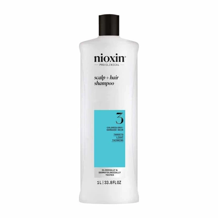 Nioxin System 3 Шампунь для окрашенных/сухих/поврежденных волос и умеренного выпадения 1 л: цены и характеристики