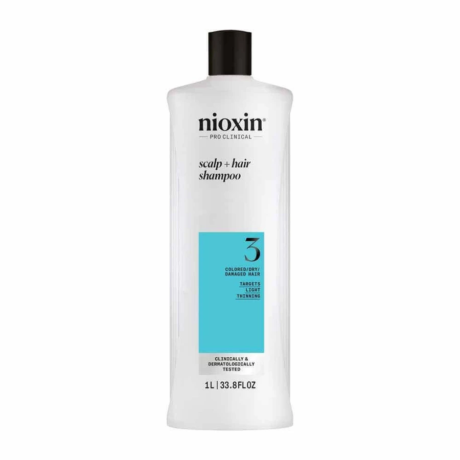 Nioxin System 3 Шампунь для окрашенных/сухих/поврежденных волос и умеренного выпадения 1 л: цены и характеристики