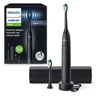 Электрическая зубная щетка серии 5300 с ручкой для переноски Philips Sonicare, черный, HX7101/03, Philips