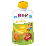 Фруктовий мус HiPP Bio, яблуко, груша, банан, з 6 місяців, 100 г