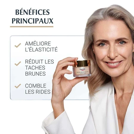 Eucerin Гіалуроновий наповнювач + Еластичність Денний догляд SPF30 Зріла шкіра 50мл: ціни та характеристики