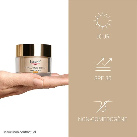 Eucerin Гіалуроновий наповнювач + Еластичність Денний догляд SPF30 Зріла шкіра 50мл: ціни та характеристики