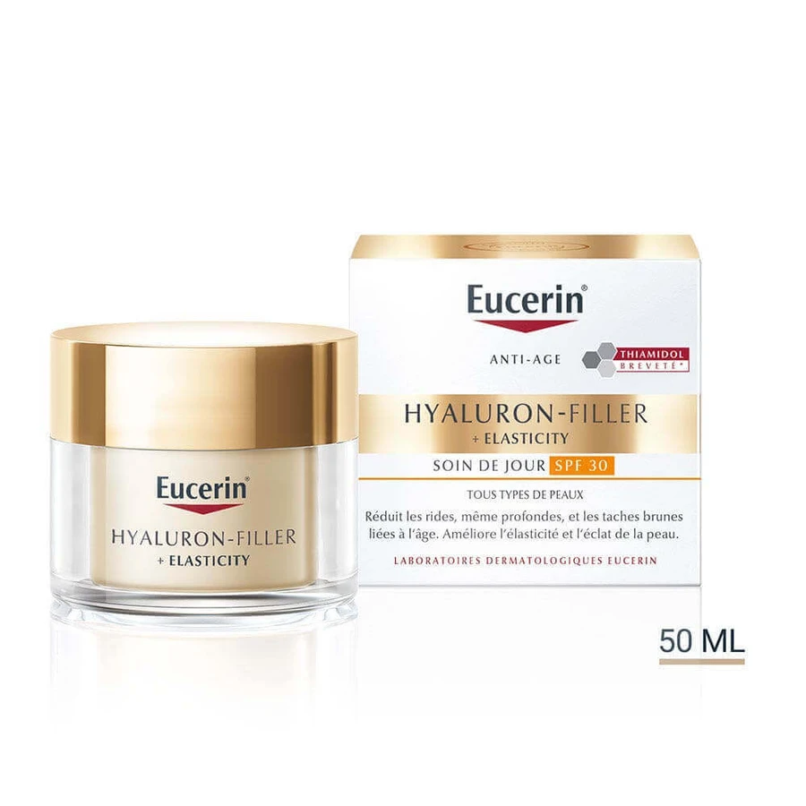 Eucerin Гіалуроновий наповнювач + Еластичність Денний догляд SPF30 Зріла шкіра 50мл: ціни та характеристики