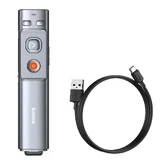 Беспроводная лазерная указка для презентаций Baseus Orange Dot - серая (с перезаряжаемым аккумулятором)