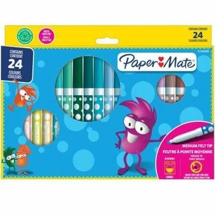 Набор смываемых мелков со средним наконечником, 3 года+, 24 шт, PaperMate
