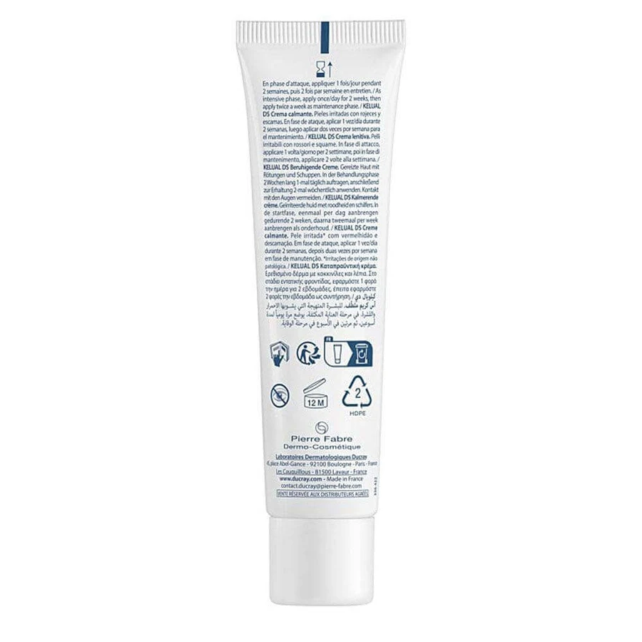 Ducray Kelual Ds Crème Apaisante Peaux Irritées avec Rougeurs et Squames 40ml: цены и характеристики