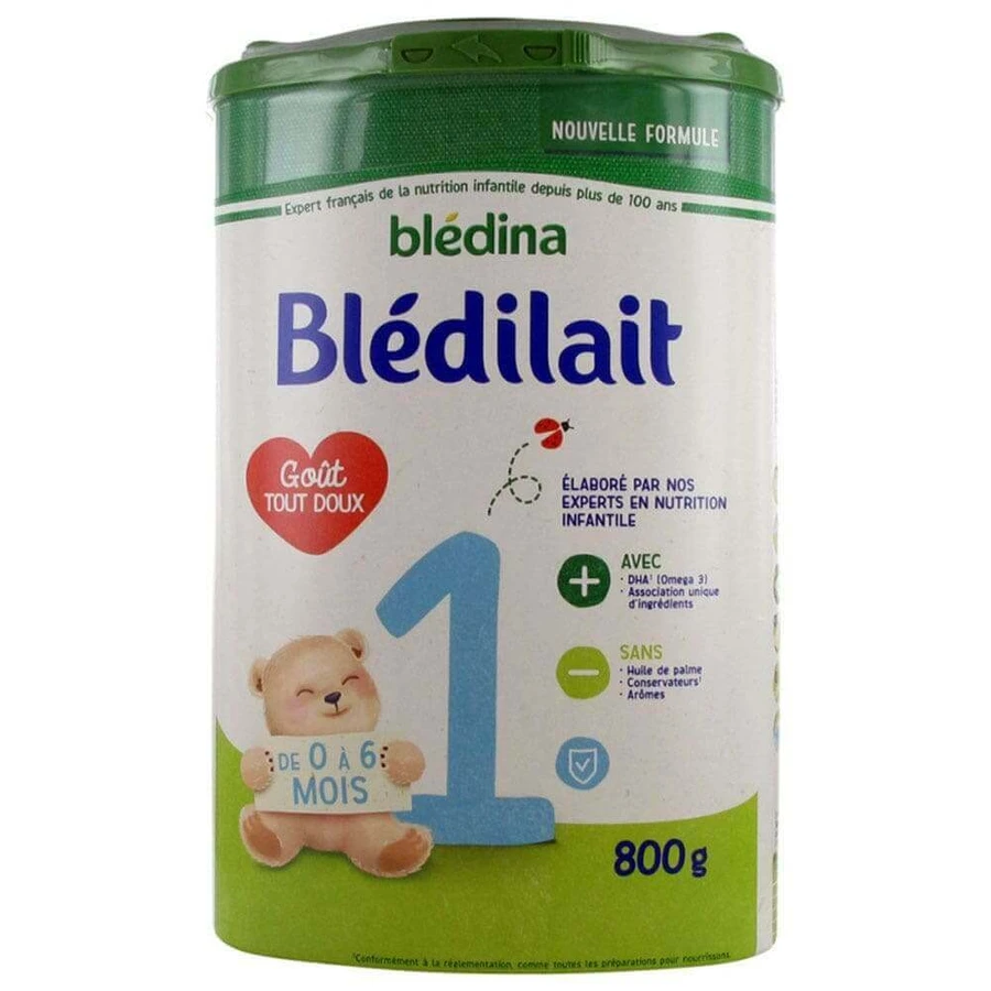 Blédina Bledilait 1 Молочный порошок Первый возраст от 0 до 6 месяцев 800 г: цены и характеристики