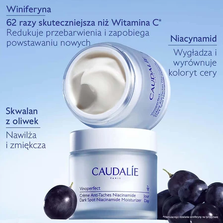 Caudalie Vinoperfect, крем від гіперпігментації з ніацинамідом, денний, запас, 50 мл: ціни та характеристики