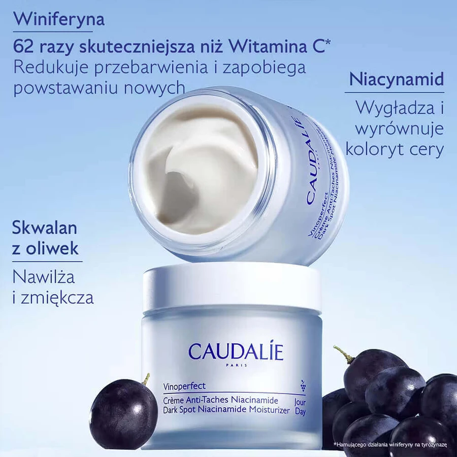 Caudalie Vinoperfect, крем від гіперпігментації з ніацинамідом, денний, запас, 50 мл: ціни та характеристики