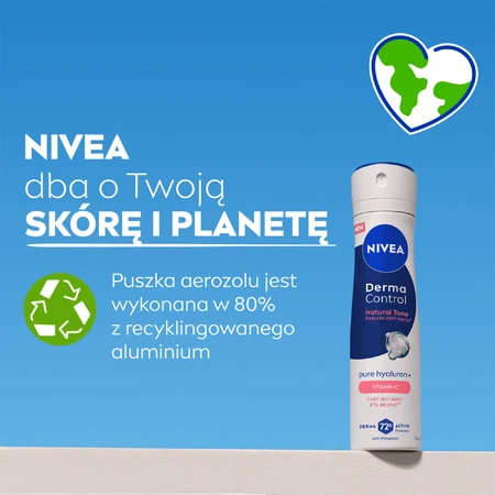 Nivea Derma Control Natural Tone, антиперспирант, спрей, 150 мл: цены и характеристики