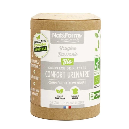 Nat&Form Urinary Comfort - Bruyere/Busserole Bio Eco 120 вегетарианских капсул: цены и характеристики