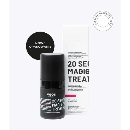 Veoli Botanica 20 Seconds Magic Eye Treatment, сироватка для ліфтингу та відновлення шкіри навколо очей і повік, 15 мл: ціни та характеристики