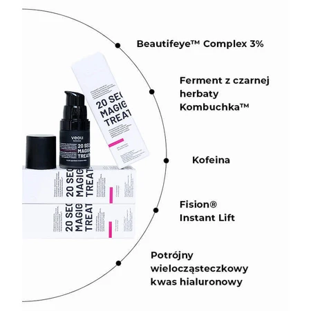Veoli Botanica 20 Seconds Magic Eye Treatment, сироватка для ліфтингу та відновлення шкіри навколо очей і повік, 15 мл: ціни та характеристики