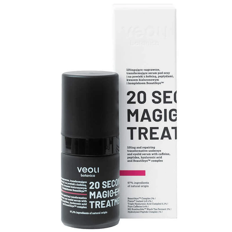 Veoli Botanica 20 Seconds Magic Eye Treatment, сироватка для ліфтингу та відновлення шкіри навколо очей і повік, 15 мл: ціни та характеристики